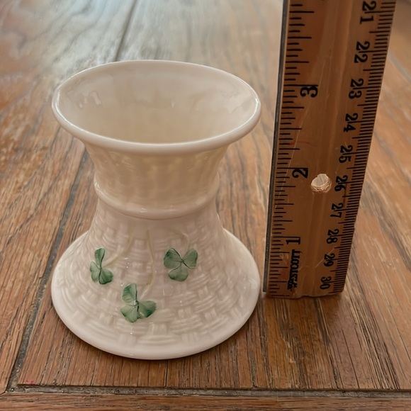 Beleek Single Light Candlestick Holders - Picture 3 of 3